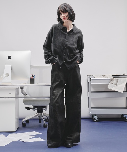 selle glant（セレグランテ） シャツ BASIC HIGH GAUGE KNIT SHIRT