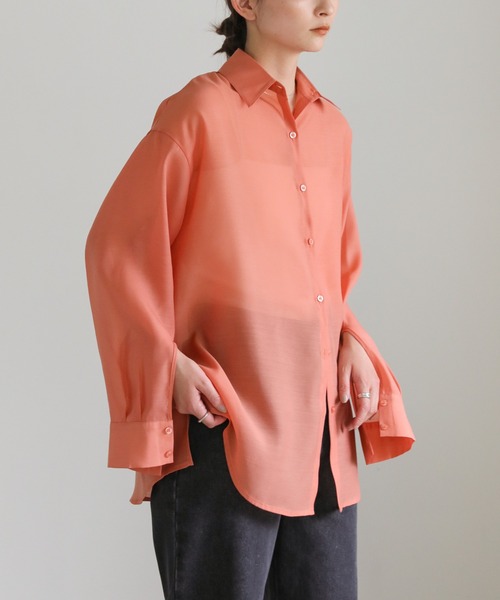 select MOCA（セレクトモカ） ブラウス シャツ オープンスリーブシアー