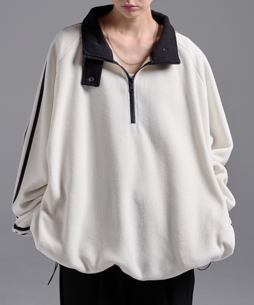 Loose（ルース） トレーナー スウェット ハーフジップ フリース