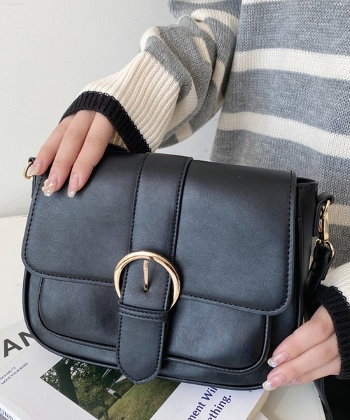 moment+ ショルダーバッグ バッグ ワイドベルトサッチェルショルダー