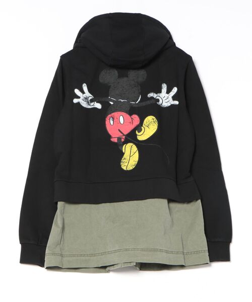 1回着 Desigual Disny ミッキーコラボ モッズコート Desigual