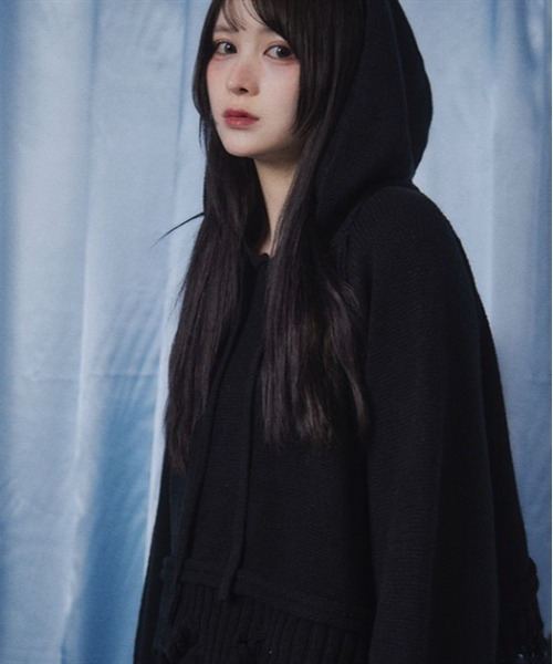 Fickle Bebe（フィクルベベ） ニット セーター リプトニットフーディー