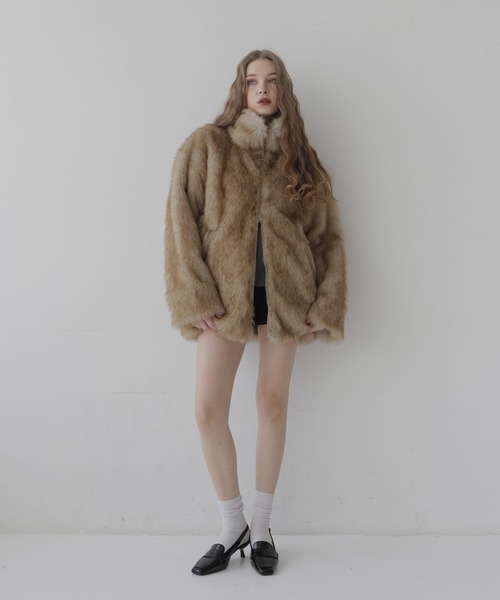 Mili affinity ブルゾン アウター フェイクファーオーバーサイズダブル