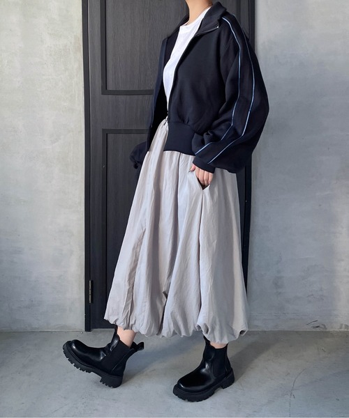 ブルゾン アウター 前開きZIPトラックジャケット「手洗い可能