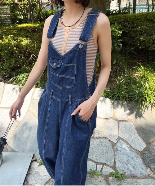 DOUBLE NAME（ダブルネーム） サロペット オーバーオール デニム