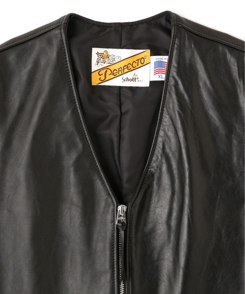 Schott N.Y.C（ショット） ベスト ジレ Schott/ショット/193V LEATHER