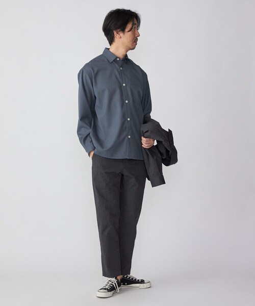 SHIPS（シップス） シャツ SHIPS:「洗濯機可能」TECH PLUS(R) WOOL