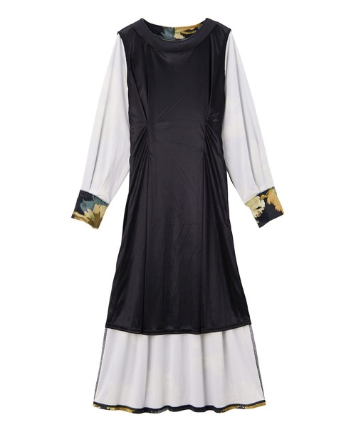 RANAN（ラナン） ワンピース ベロアプリント花柄ワンピース : ZOZOTOWN