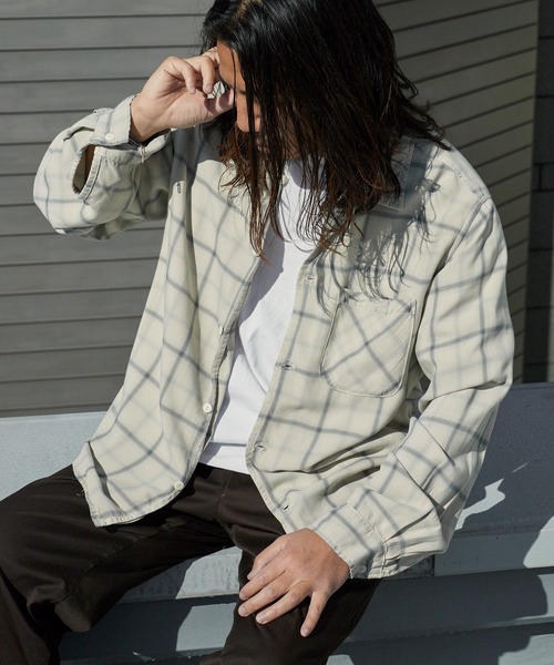 REMI RELIEF（レミ レリーフ） シャツ レーヨンツイルチェックシャツ