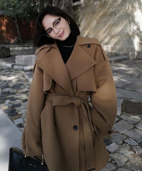 anuans（アニュアンス） トレンチコート コート リバーミドルトレンチ