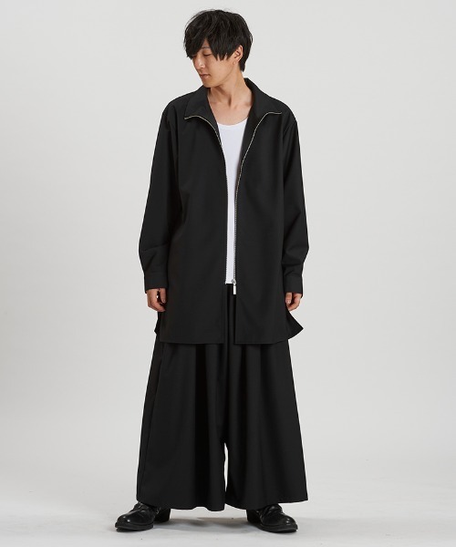 NO ID.（ノーアイディー） シャツ ms6295- ZIPロングSH シャツ(457006