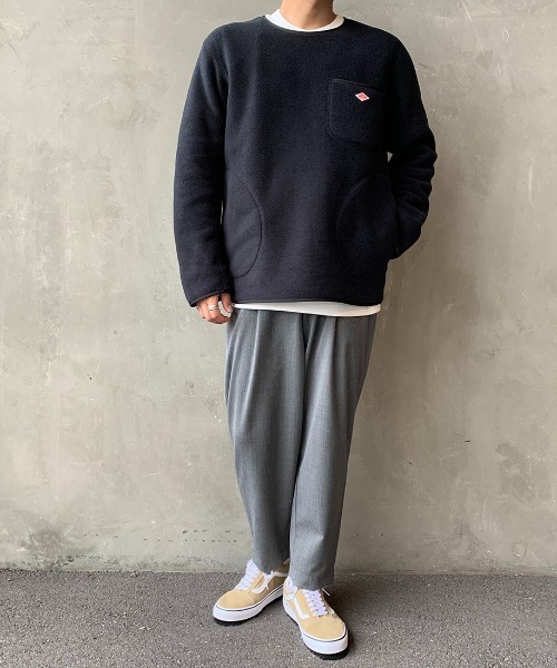 Danton（ダントン） アウター フリース ノーカラープルオーバー