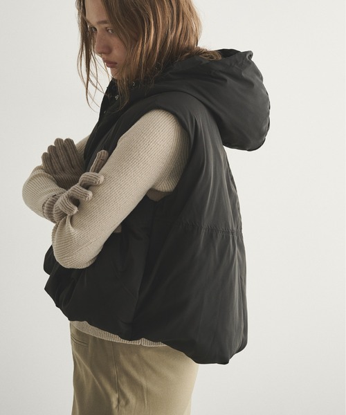 LOSCa ダウンベスト ベスト バルーンパッファーフーディーベスト