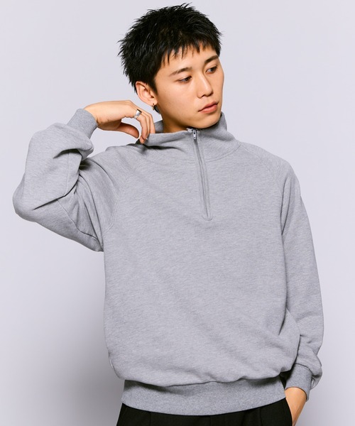 THE BOLDMAN トレーナー スウェット Halfzip Raglan Sweat / ハーフ