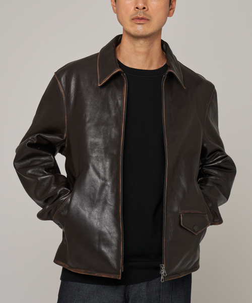 EDIFICE（エディフィス） 革ジャン ライダース ラムレザー フレンチ