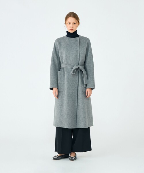 Ballsey（ボールジィ） ノーカラーコート コート プレミアムウール