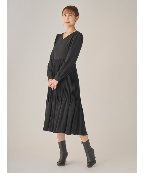 CELFORD（セルフォード） 長袖ワンピース 36 ブラック レディース