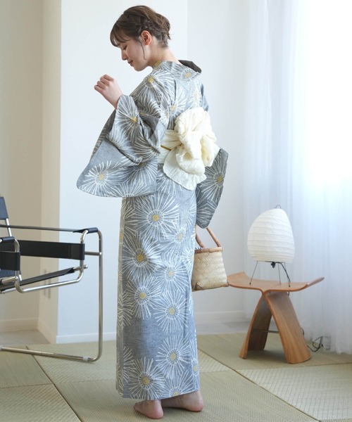 utatane 浴衣 手染め注染浴衣3点セット utatane×注染工房 赤坂紬 上品