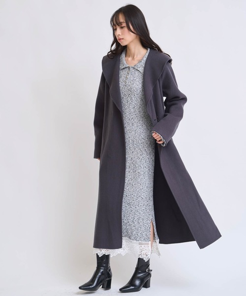 NOELA（ノエラ） コート チェスターコート ベルト付きショールカラー