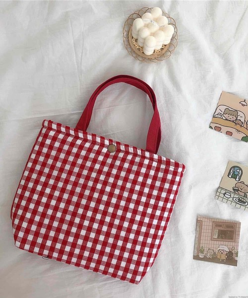 TONE SELECT GOODS トートバッグ Liaa/ギンガムチェック ミニトート