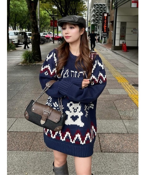 Darich（ダーリッチ） ニット セーター ノルディックベアニットプル