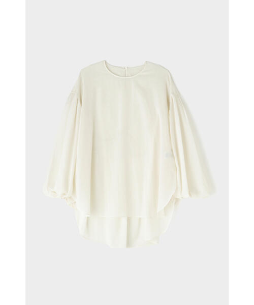 LE PHIL（ル フィル） ブラウス シャツ ドライウールギャザーブラウス