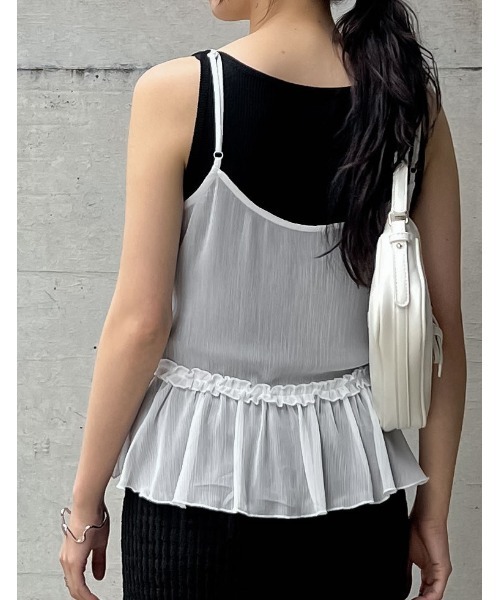 美品 DSQUARED2 フリルキャミソール 40 美品 DSQUARED2 フリル