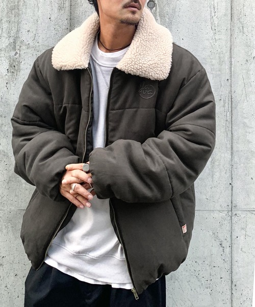 Java ブルゾン アウター 「Javaジャバコラボ」軽くてあったか。襟ボア