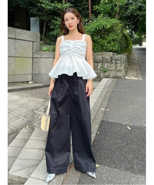 FRAY I.D（フレイ・アイディー） ブラウス シャツ 2wayリボントップス