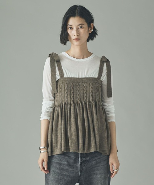 Curensology（カレンソロジー） キャミソール /ウールリネンキャミ