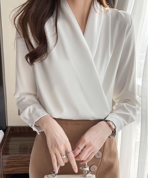 MAISON DE THERESE（メゾン ド テレーズ） ブラウス シャツ サテン長袖