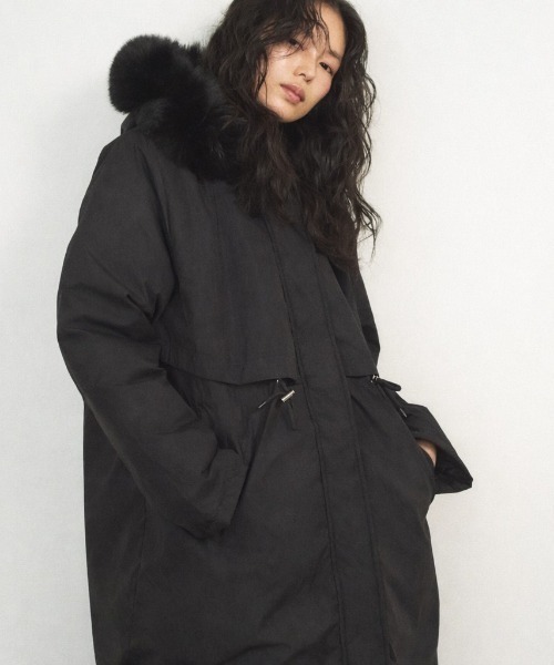 Shelly island（シェリーアイランド） モッズコート コート フェイク