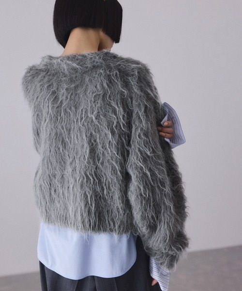 ADAM ET ROPE'（アダムエロペ） カーディガン アルパカフラッフィー