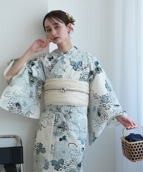 utatane 浴衣 ひとりで着れる！かんたん二部式浴衣セット 国内染色