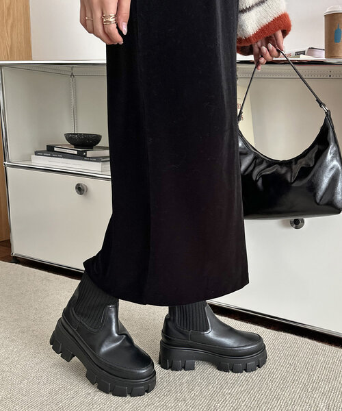 Discoat（ディスコート） ブーツ トラックソールソックスブーツ