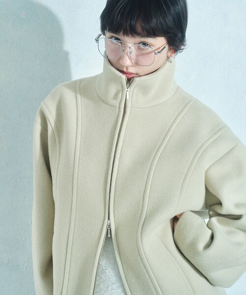 CODE A コート アウター wool volume short coat レディース