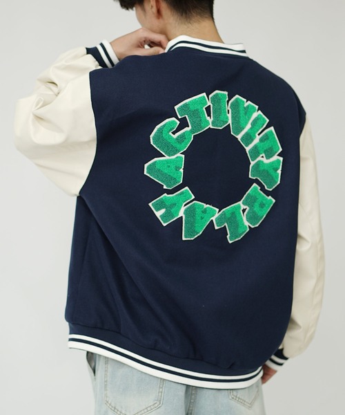 MinoriTY（マイノリティ） スタジャン 「MinoriTY」サガラ刺繍オーバー