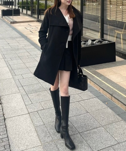 rienda（リエンダ） コート チェスターコート オーバーネック