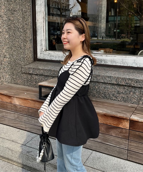 prose verse（プロズヴェール） キャミソール 「MOMO」肩リボンVネック