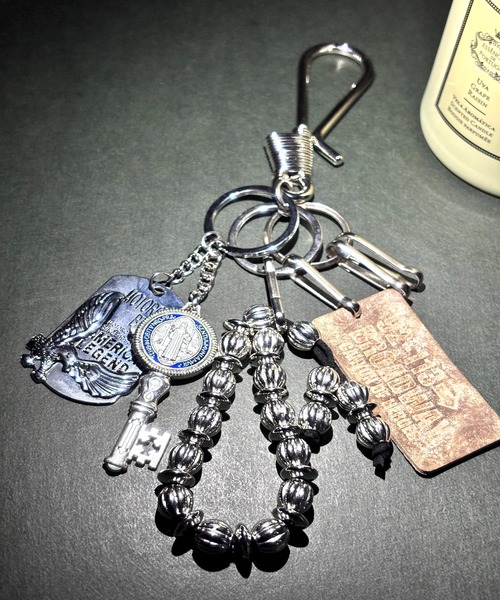 1004ST キーホルダー 真鍮 シルバー カラビナ キーリング : ZOZOTOWN