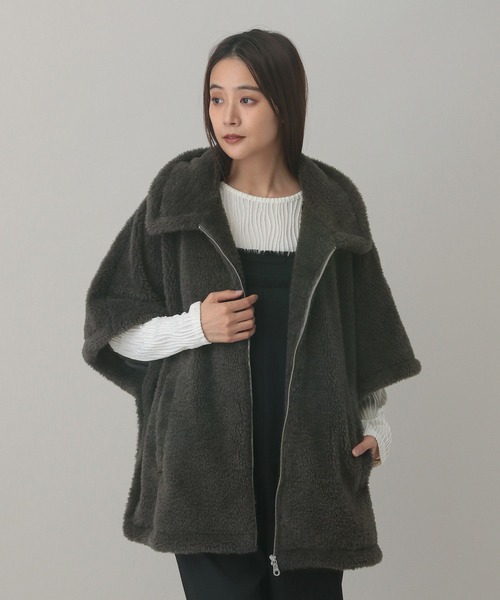 GLOBAL WORK（グローバルワーク） ポンチョ フワモコボアポンチョ