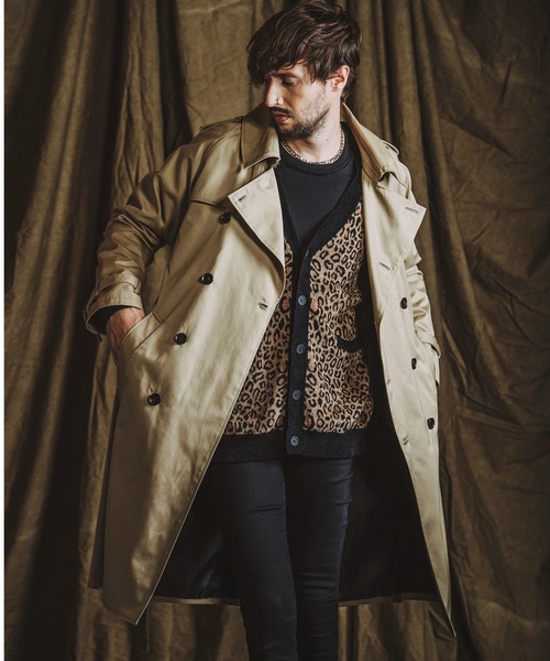 NO ID.（ノーアイディー） カーディガン 「NO ID.」Leopard Jacquard