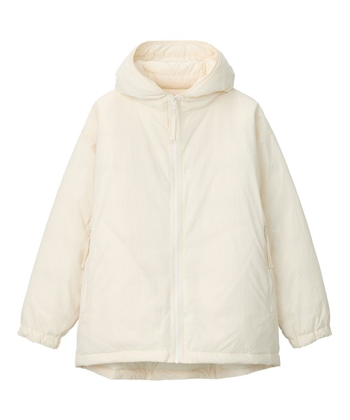 無印良品（MUJI） ダウンジャケット L アイボリー レディース