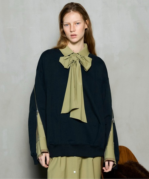 MAISON SPECIAL（メゾンスペシャル） トレーナー スウェット Zip Sweat