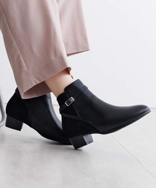 卑弥呼（HIMIKO） ブーツ 「Made in Japan」「撥水」ベルトデザイン