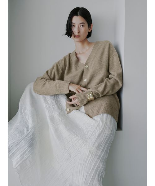 MIESROHE（ミースロエ） カーディガン ウール2WAYカシュクール