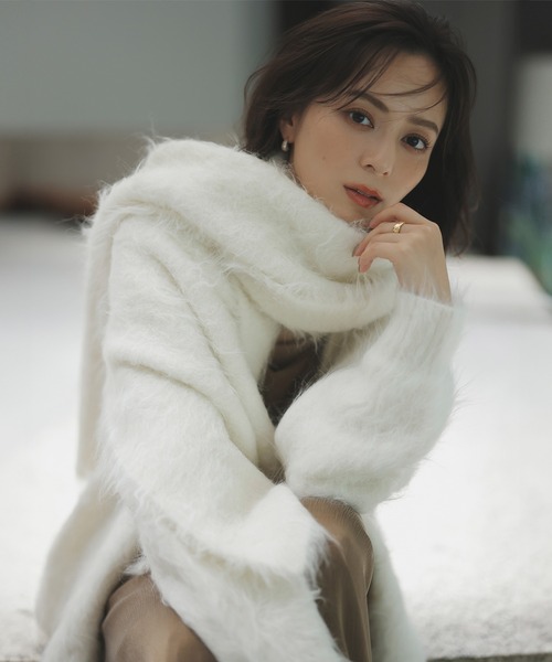 anuans（アニュアンス） カーディガン スーリーアルパカニット