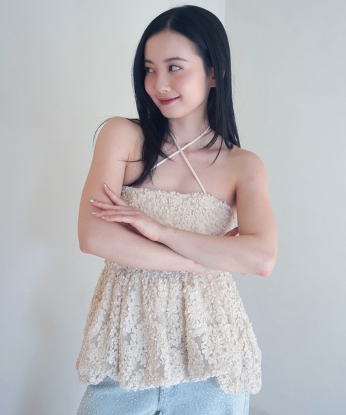 EIMY ISTOIRE（エイミーイストワール） 水着 フラワーモチーフバルーン