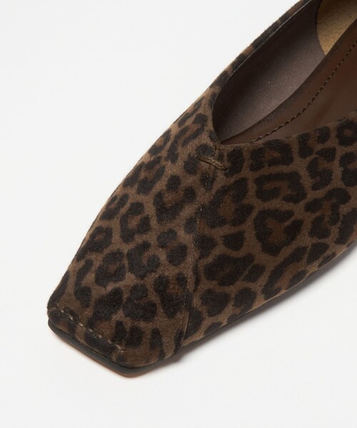 BEAUTY＆YOUTH UNITED ARROWS パンプス Vカット レオパード フラット