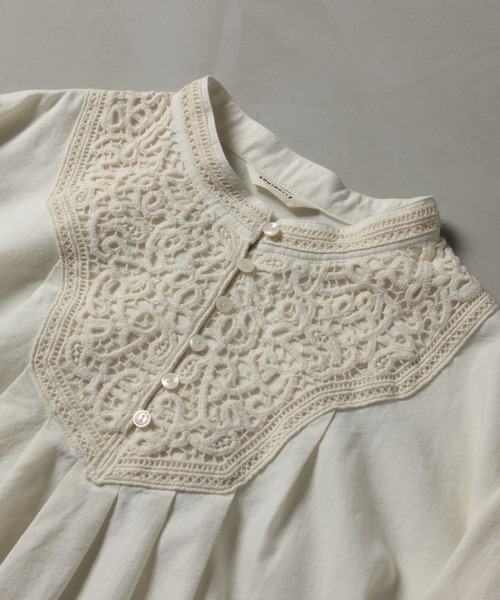 soulberry（ソウルベリー） ブラウス シャツ 木漏れ日レースのブラウス